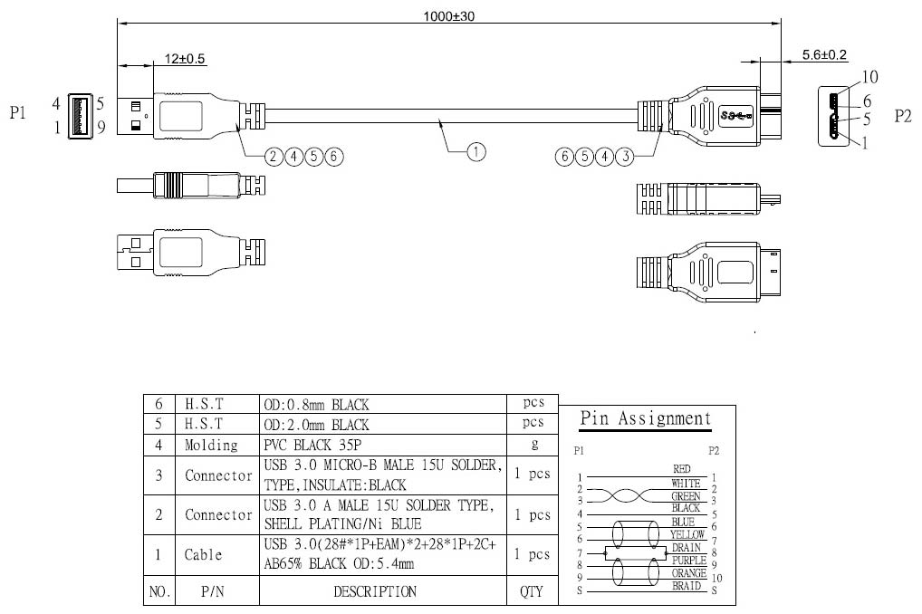 LUSB-09M10M304-1000 - Conn-Link Technology Inc