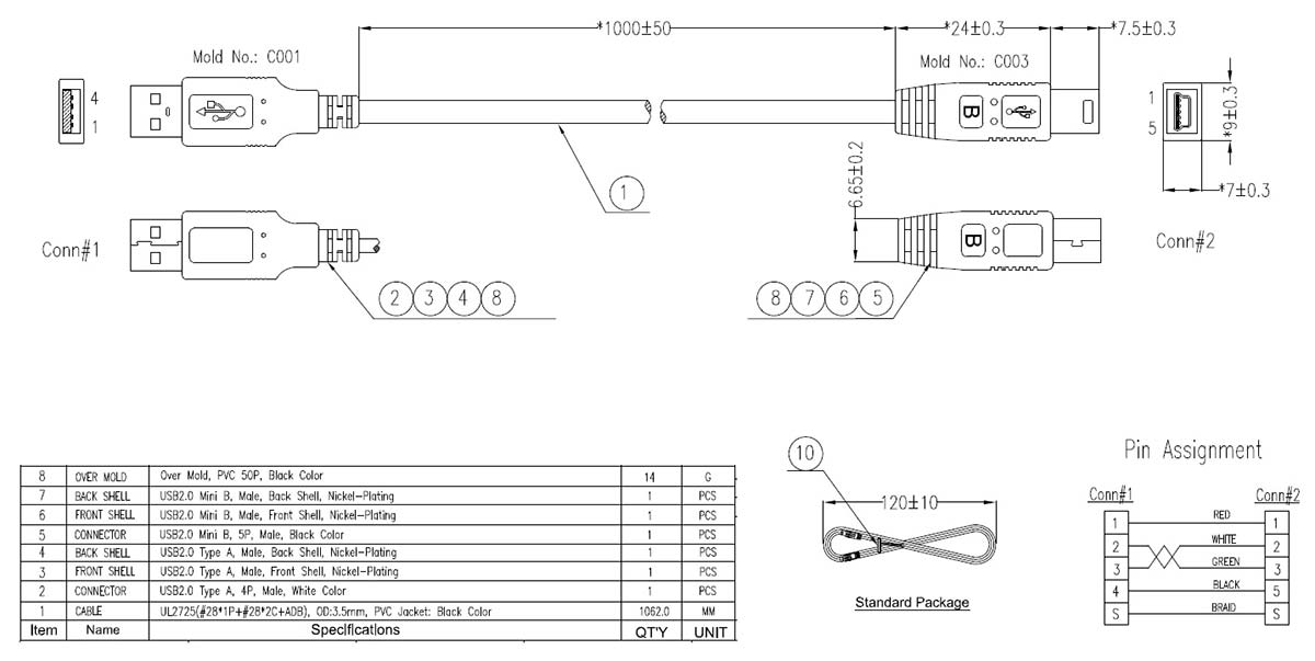 LUSB-4AM5NMR02-XXXX - Conn-Link Technology Inc